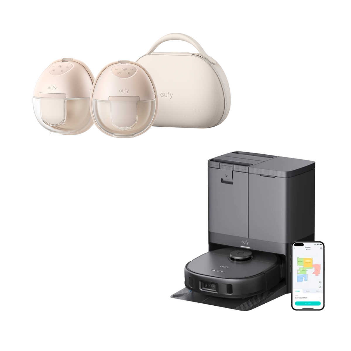 eufy X10 Pro Omni + Wearable Breast Pump S1 Pro